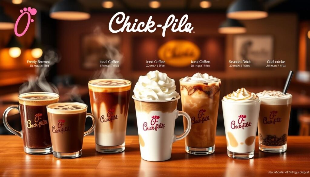 Chick-fil-A coffee menu with prices