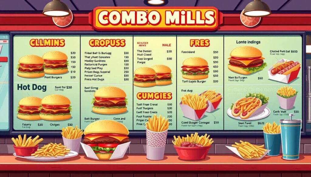 Combos and Meals menu prices