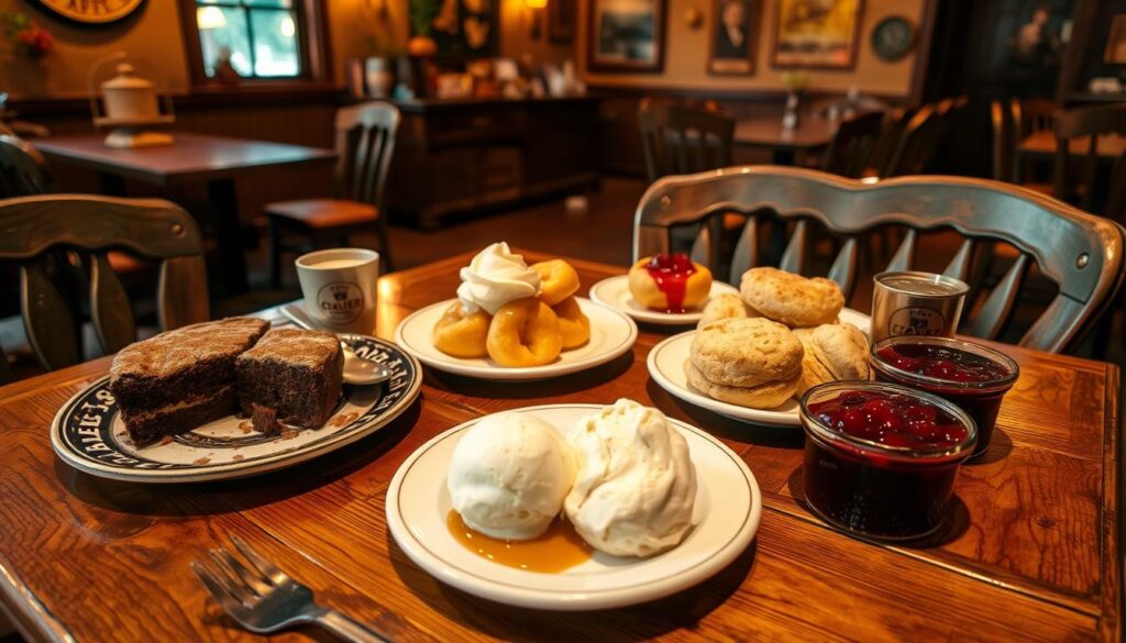 Cracker Barrel desserts menu