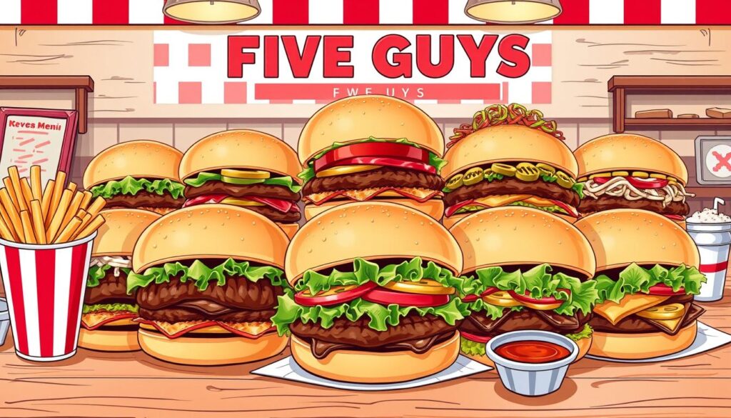 Five Guys menu