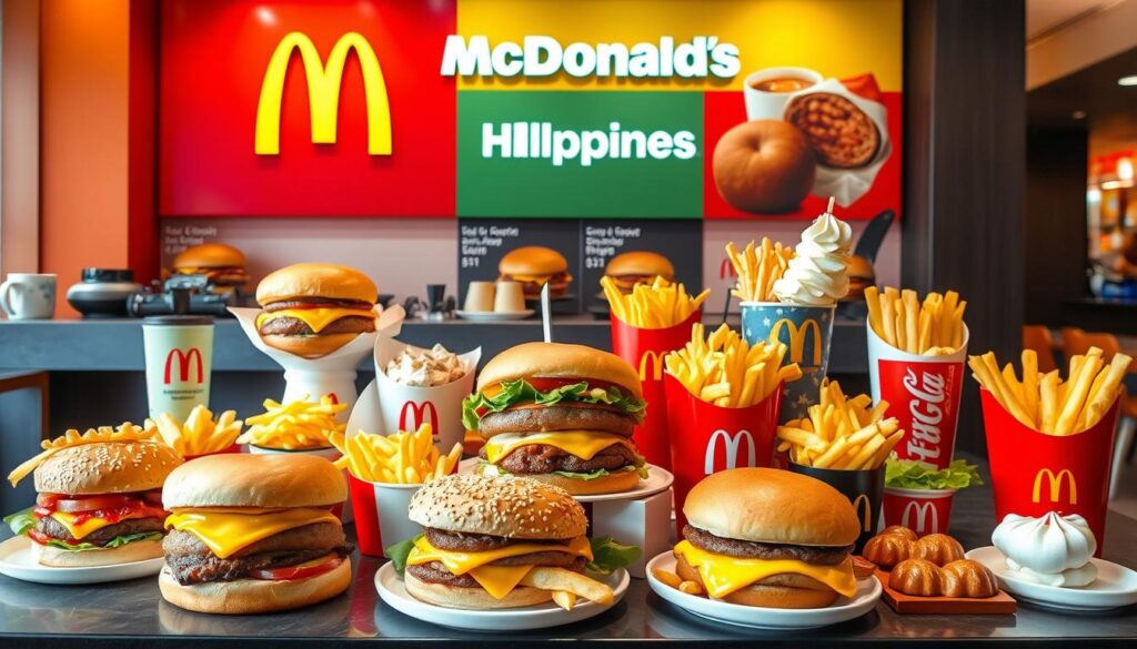 McDonald's Philippines menu with pictures