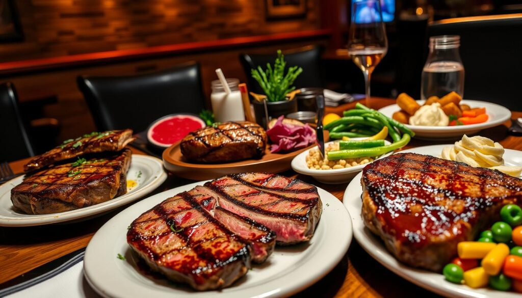 Outback Steakhouse steak selections