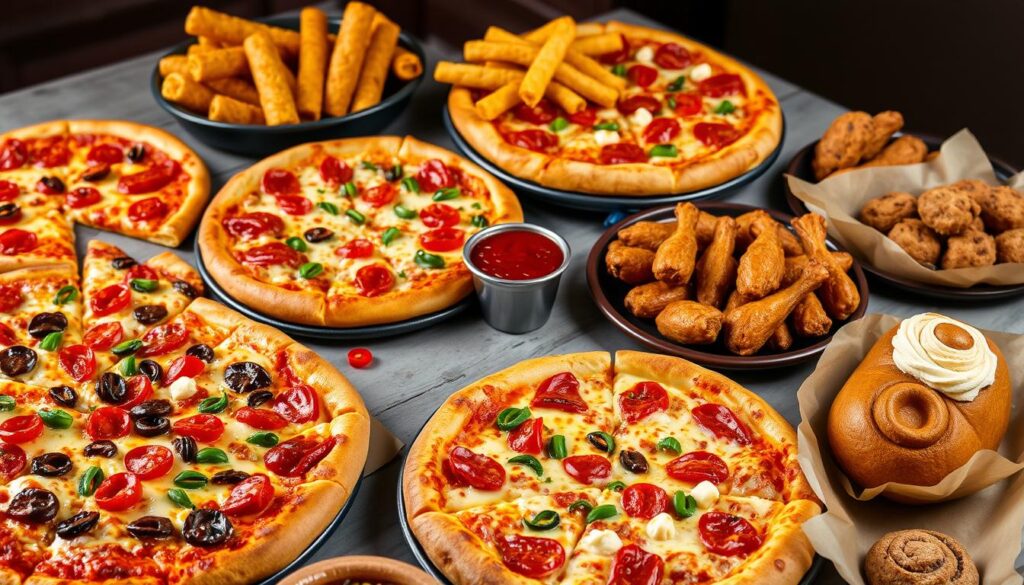 Pizza Hut menu selections