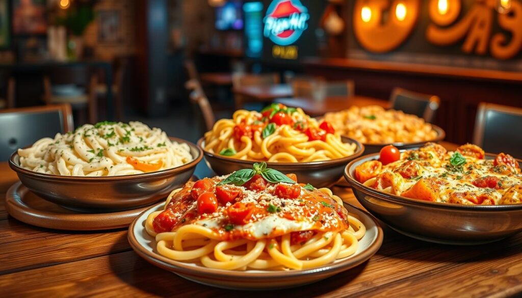 Pizza Hut pasta menu specials