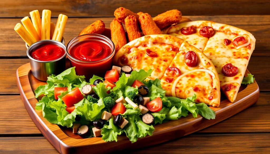 Pizza Hut sides selection