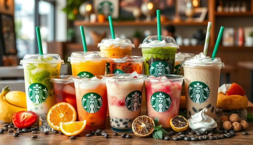 Starbucks cold drink menu