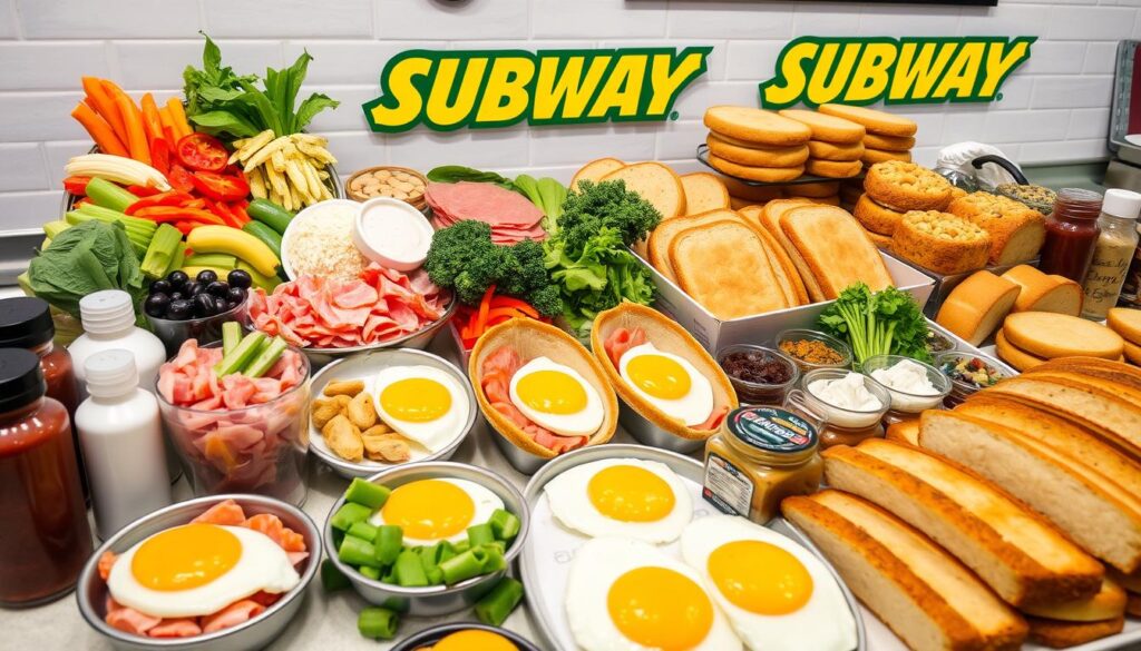 Subway breakfast customization options