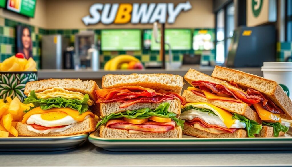 Subway breakfast menu options