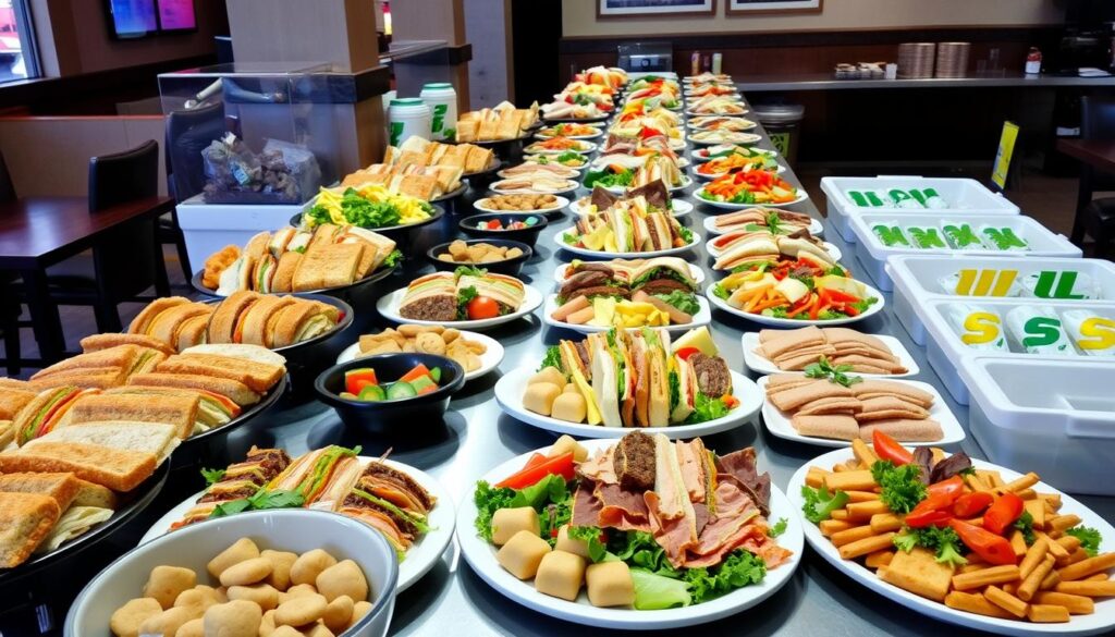 Subway catering options