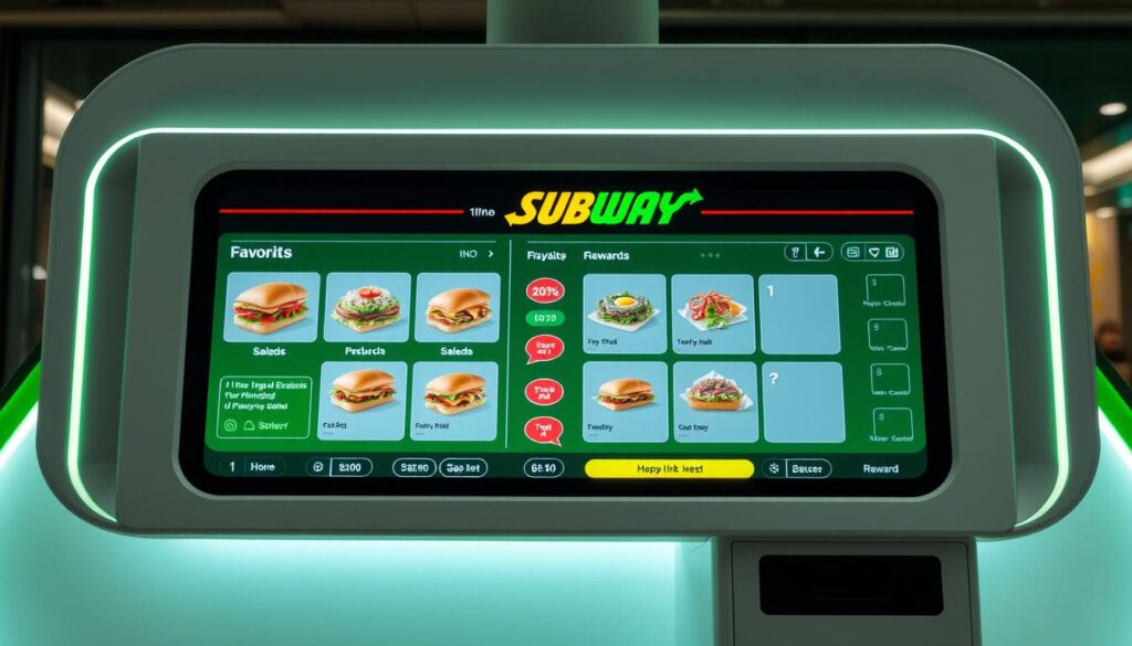 Subway digital ordering interface