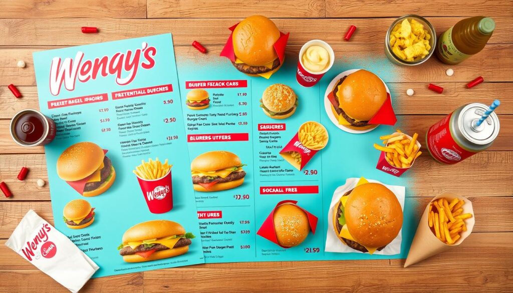 Wendy's Canada menu with prices