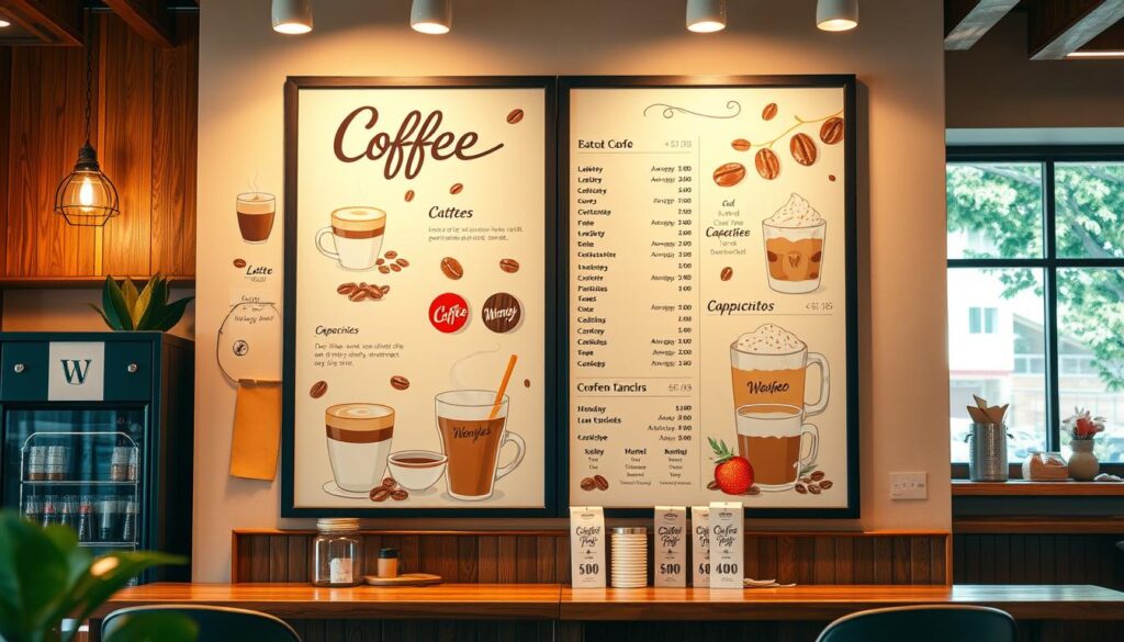 Wendy's coffee menu with prices