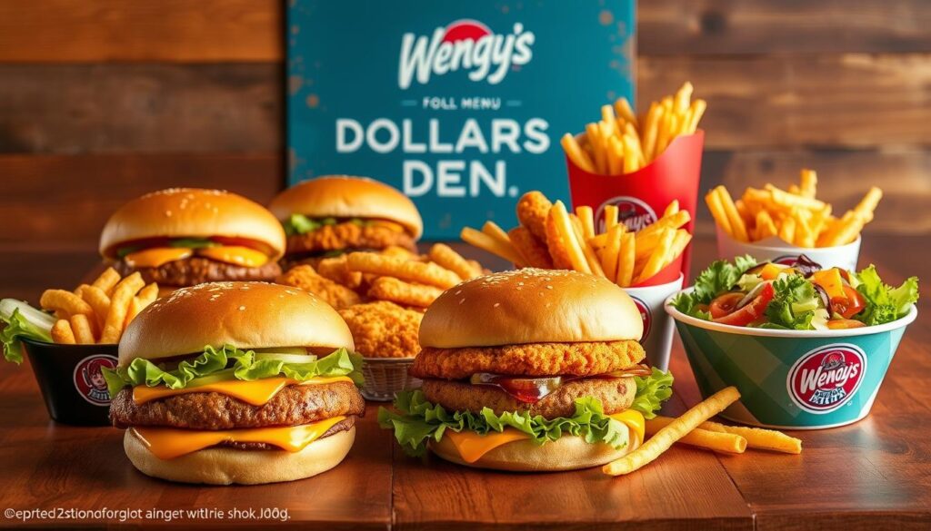 Wendy's dollar menu selection