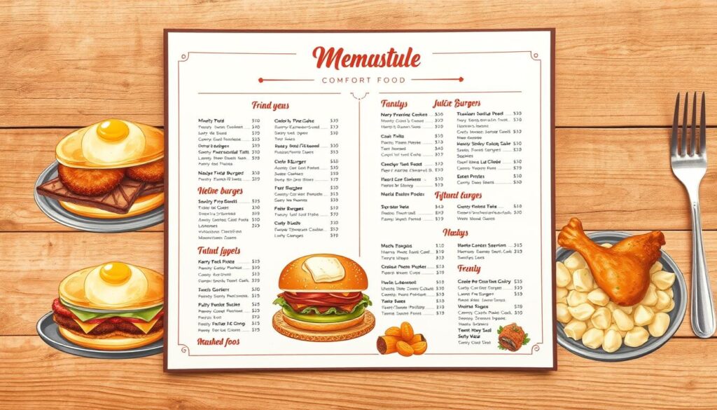 restaurant menu