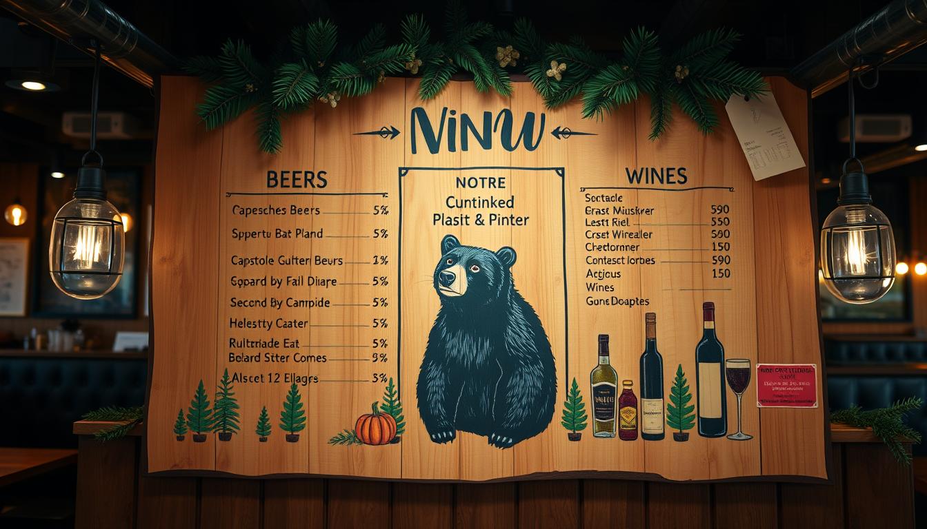 Black Bear Diner Alcohol Menu