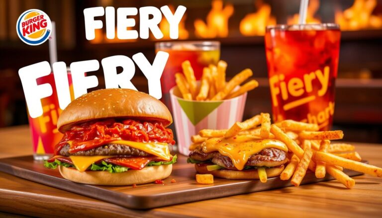 Burger King Fiery Menu