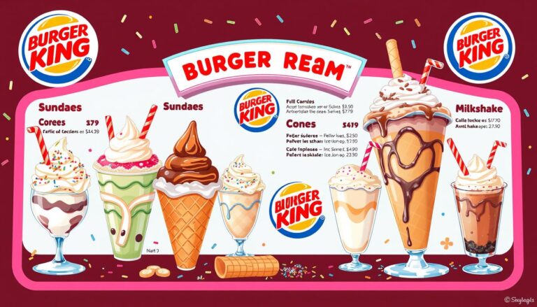 Burger King Ice Cream Menu With Prices