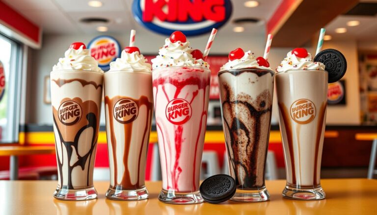 Burger King Milkshakes Menu