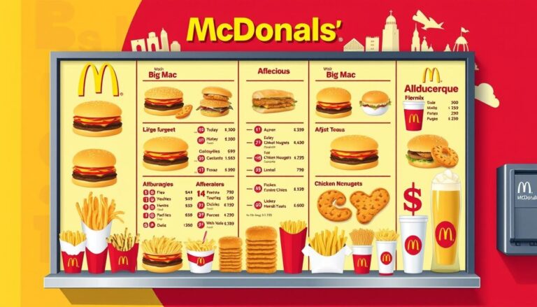 McDonald's Albuquerque Menu With Prices