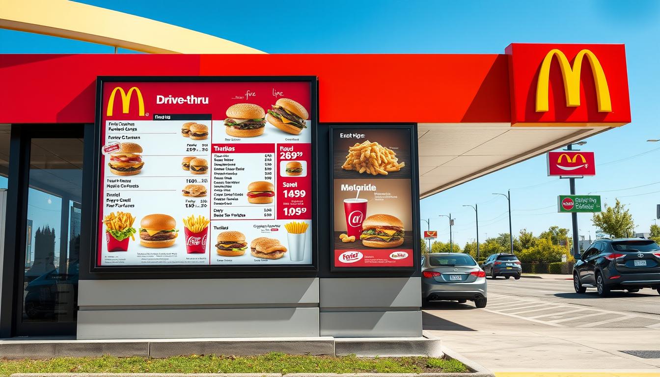 McDonald's Drive Thru Menu With Prices