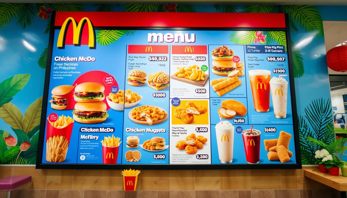 McDonald's Menu With Price Philippines