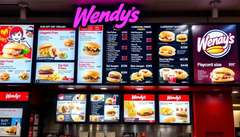 Menu For Wendy's With Prices