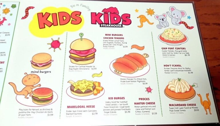 Outback Steakhouse Kids Menu With Prices