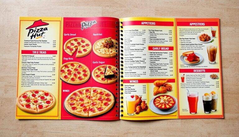 Pizza Hut Printable Menu With Prices