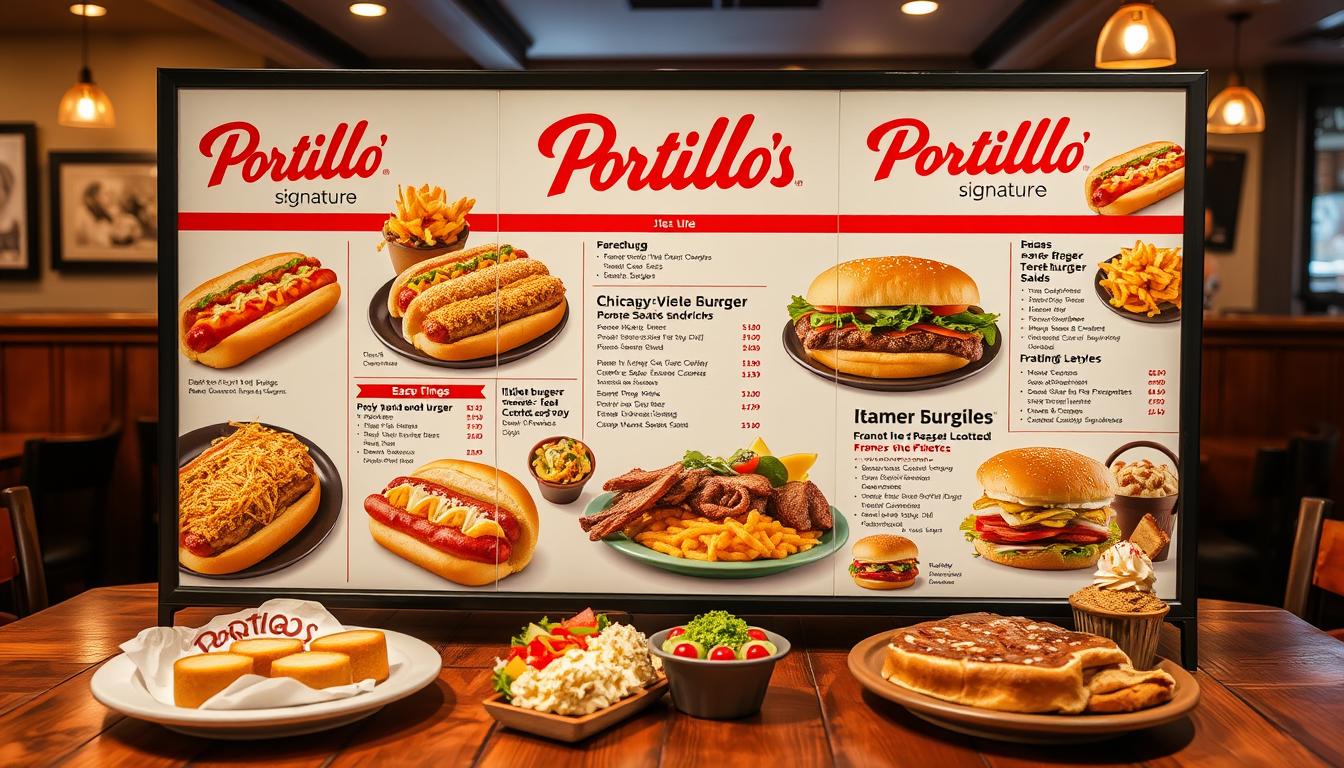 Portillo's Arlington Menu With Prices