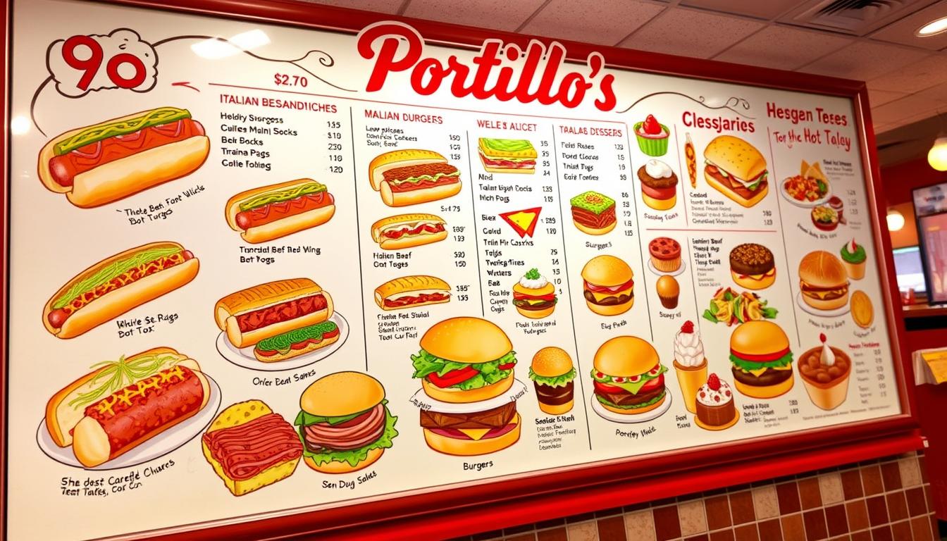 Portillo's Sterling Heights Menu With Prices