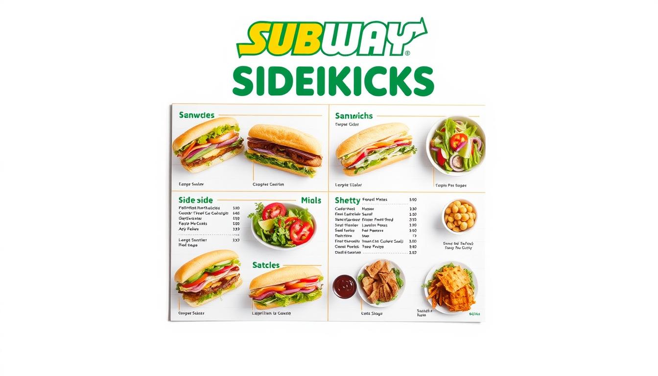 Subway Sidekicks Menu With Prices