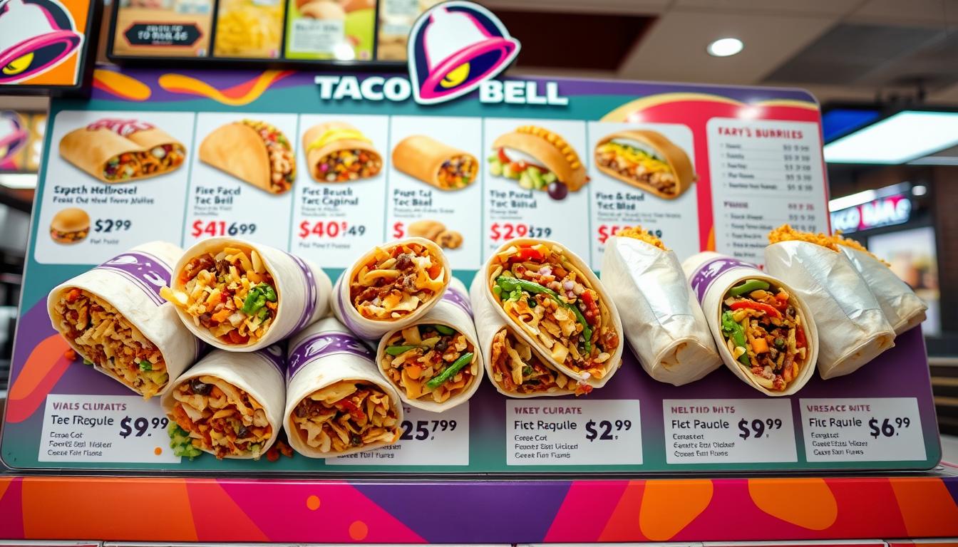 Taco Bell Burritos Menu With Prices