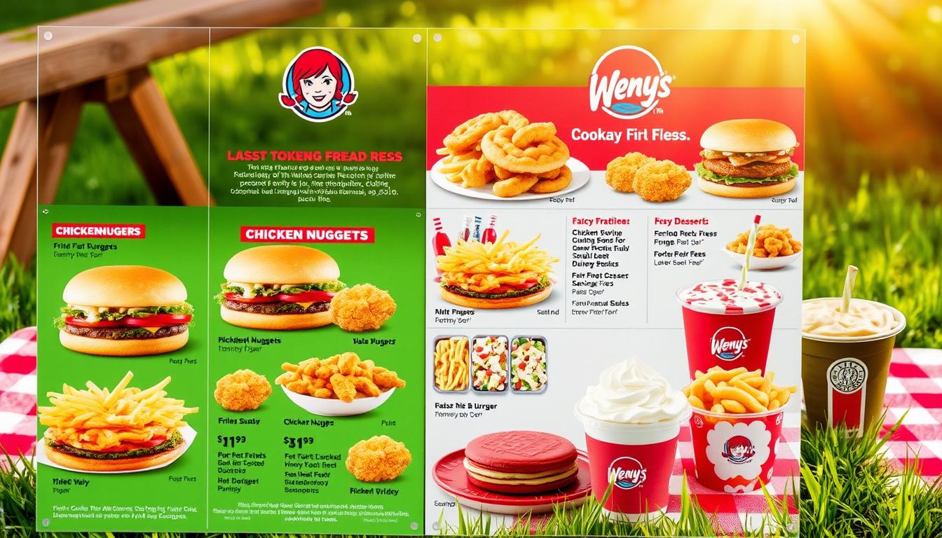 Takeout Wendy's Menu With Prices