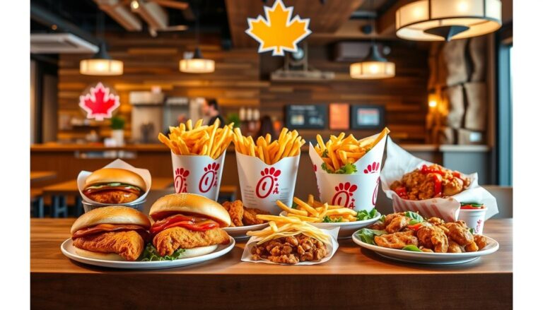 chick fil a canada menu with prices