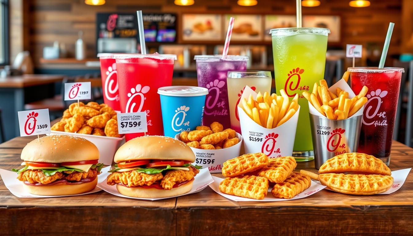 chick fil a menu with price