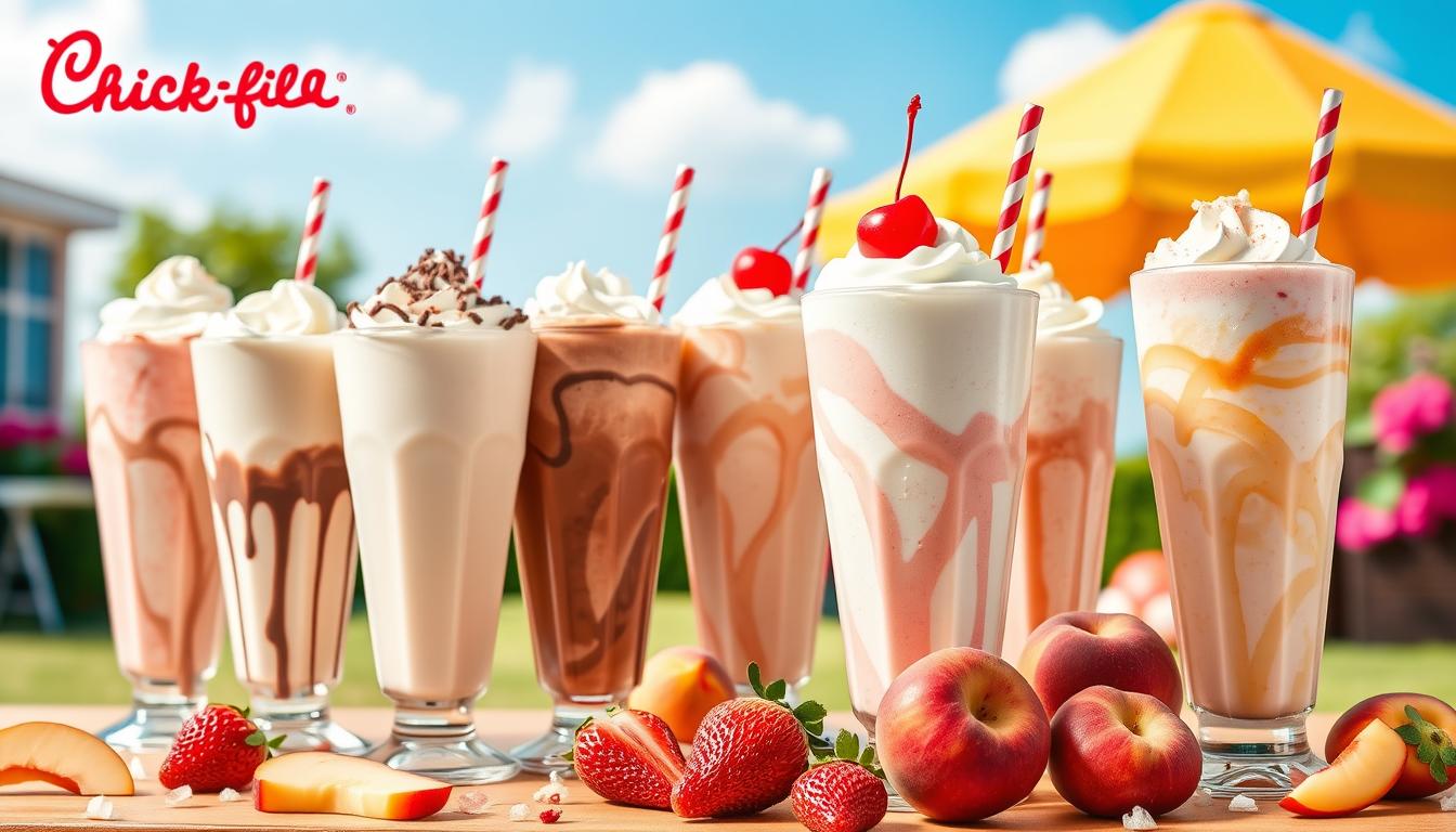 chick fil a milkshakes menu with prices