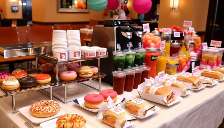 dunkin donuts catering menu