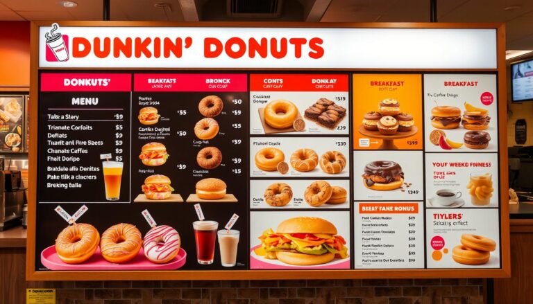 dunkin donuts menu with price