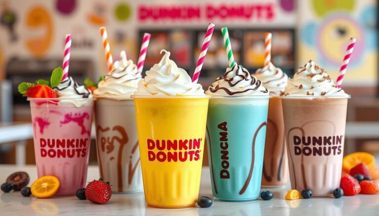 dunkin donuts milkshake menu