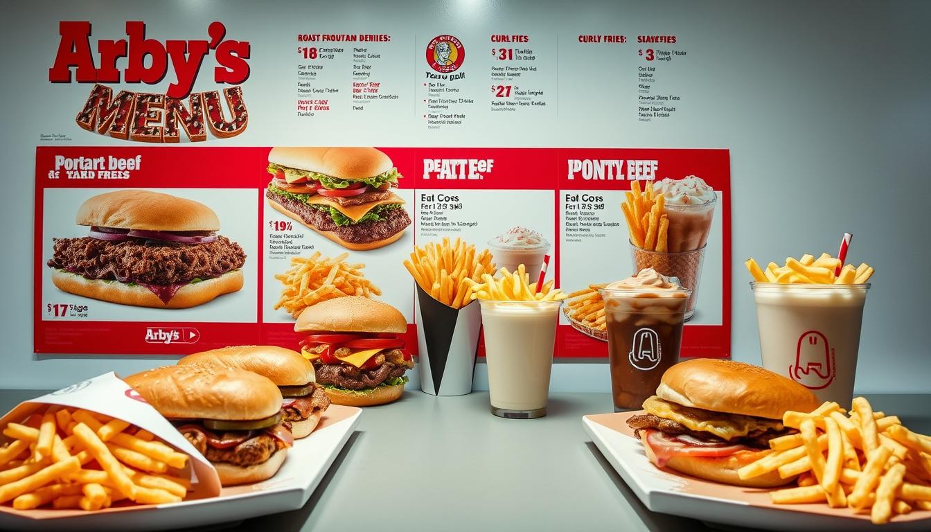 Arby's 345 Menu With Prices