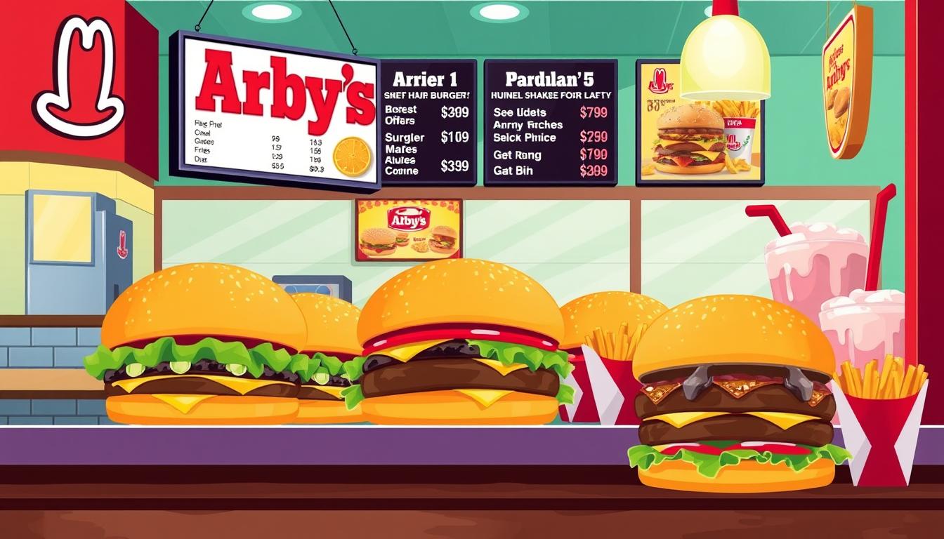 Arby's Hamburger Menu With Prices