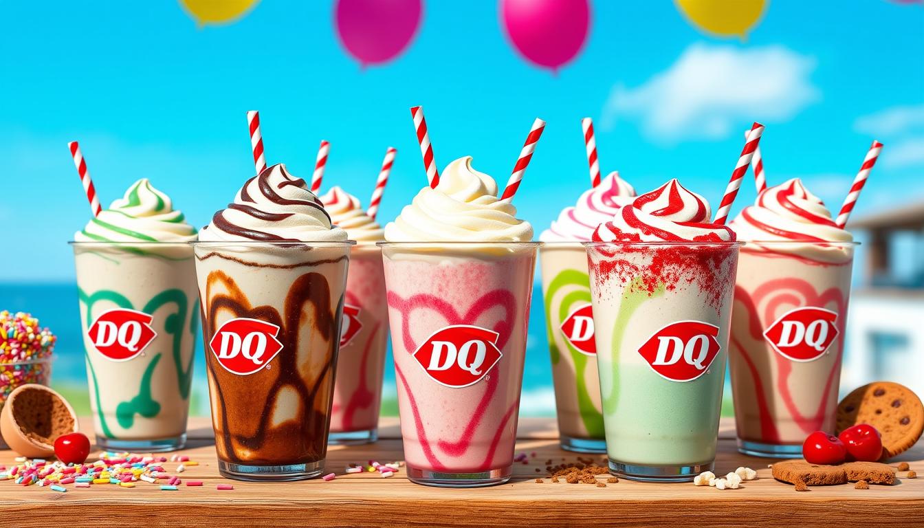 Dairy Queen Milkshake Menu