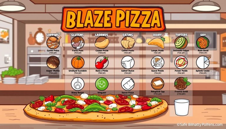 blaze pizza allergen menu