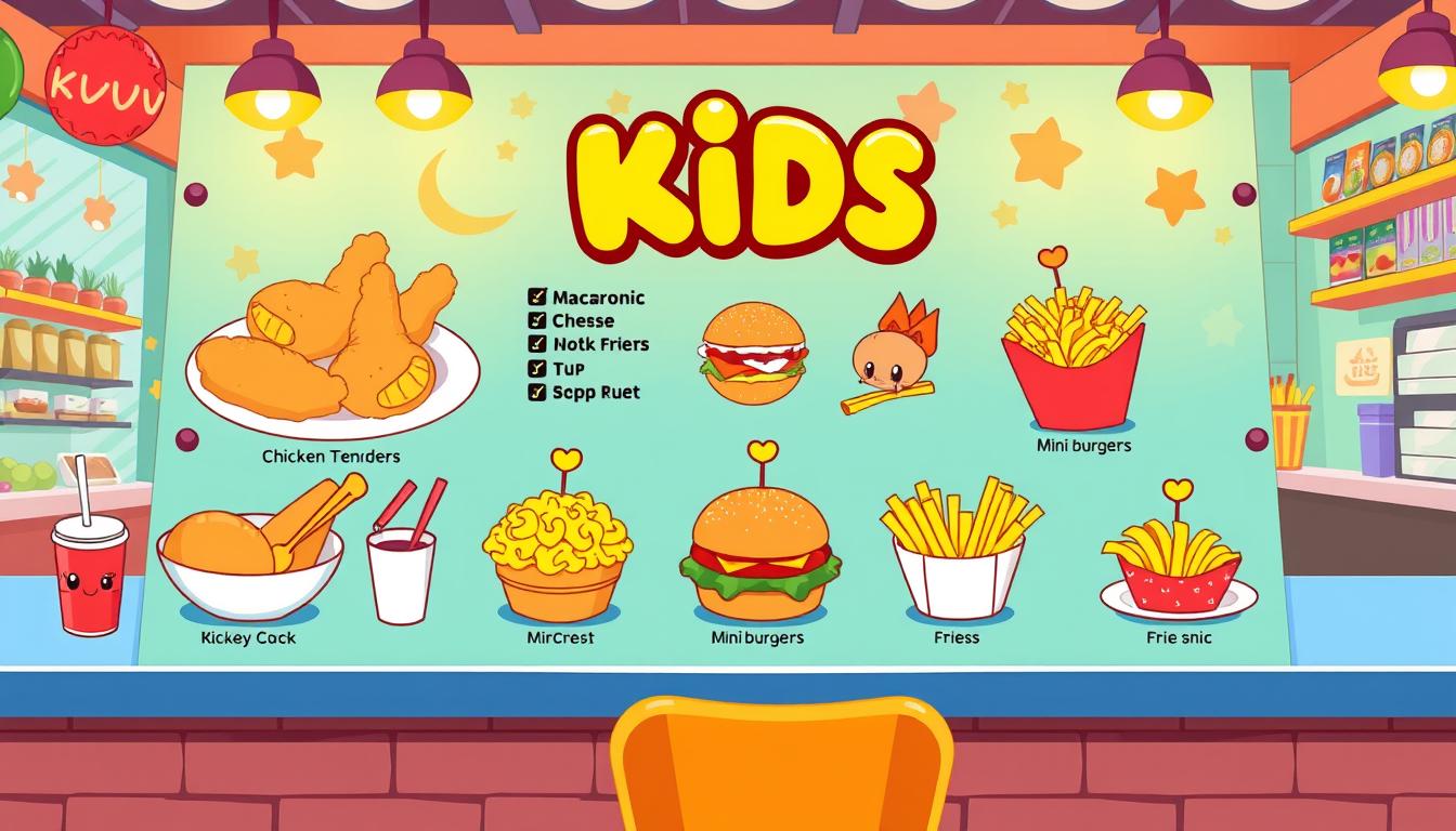 buffalo wild wings kids menu