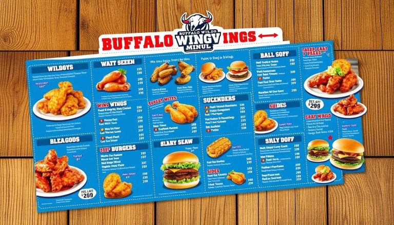 buffalo wild wings menu with prices