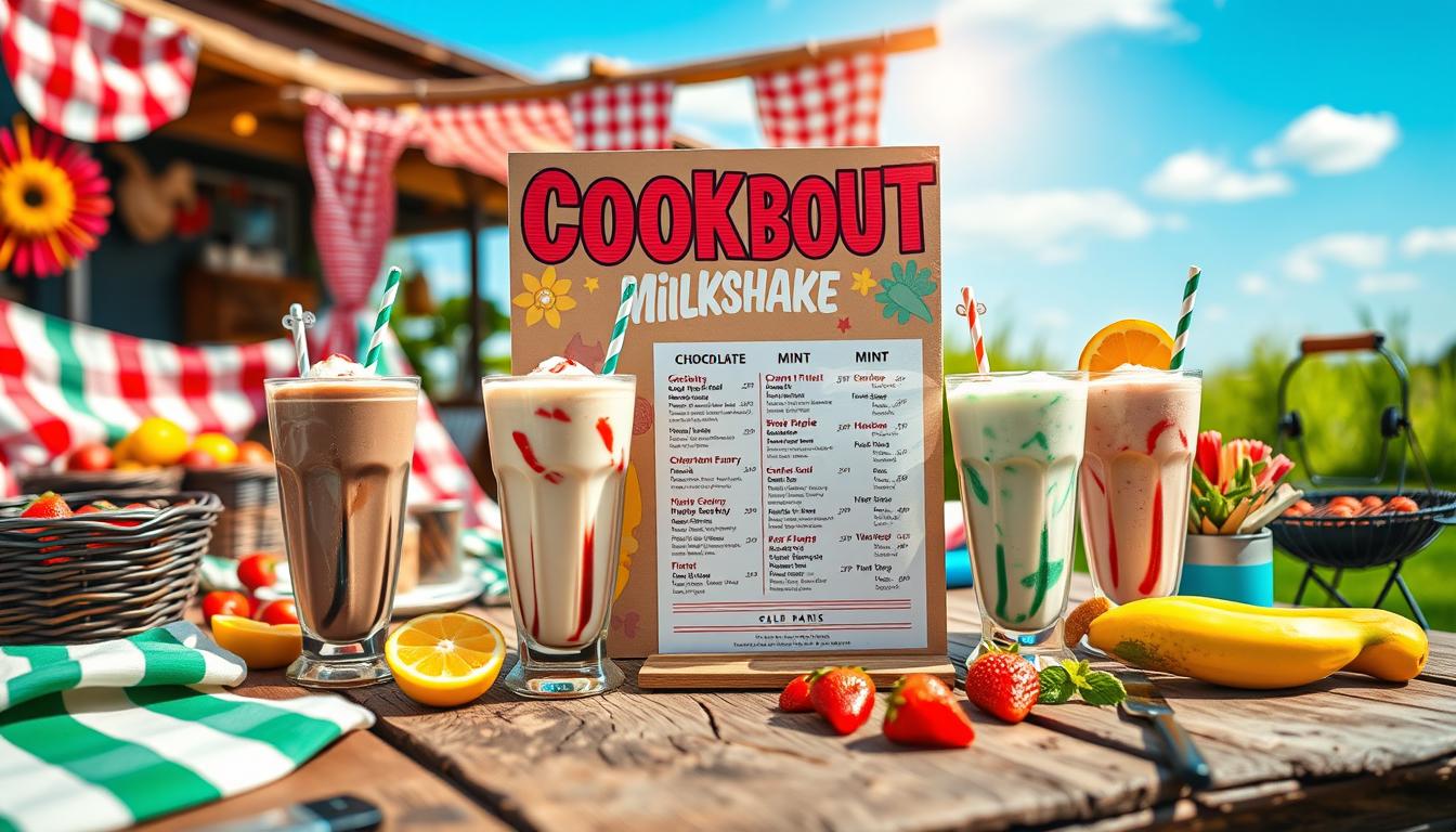 cookout milkshake menu