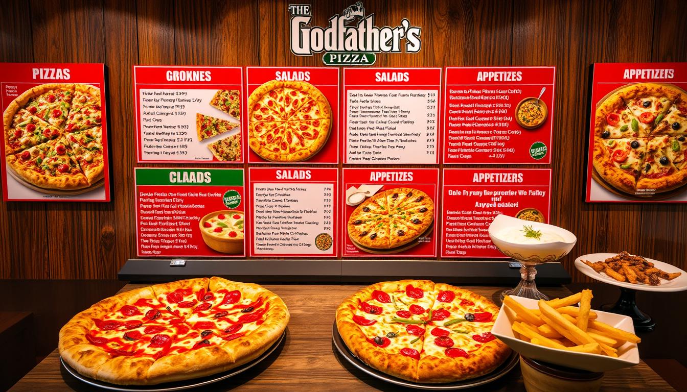 godfather's pizza red wing menu