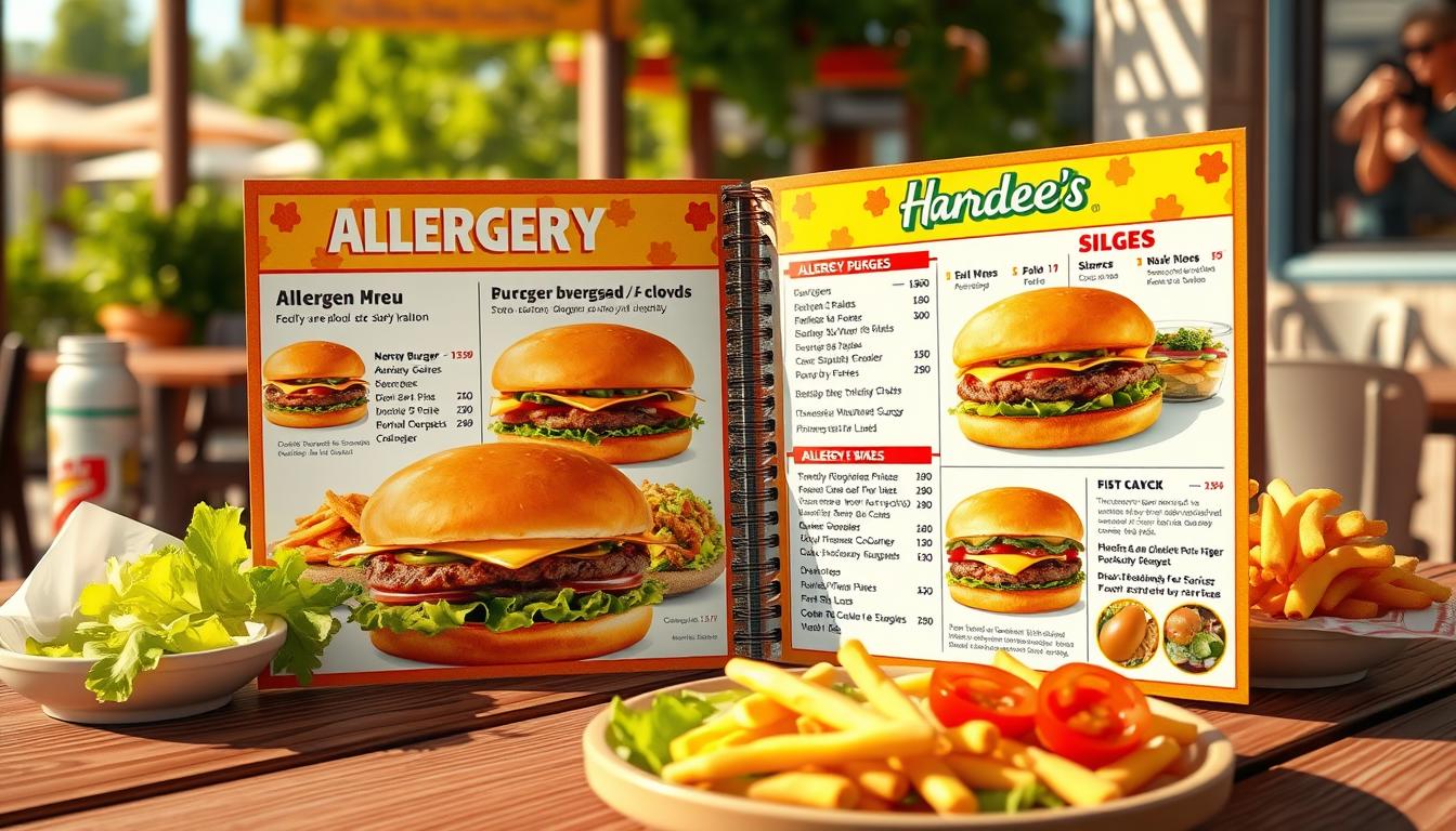 hardee's allergy menu