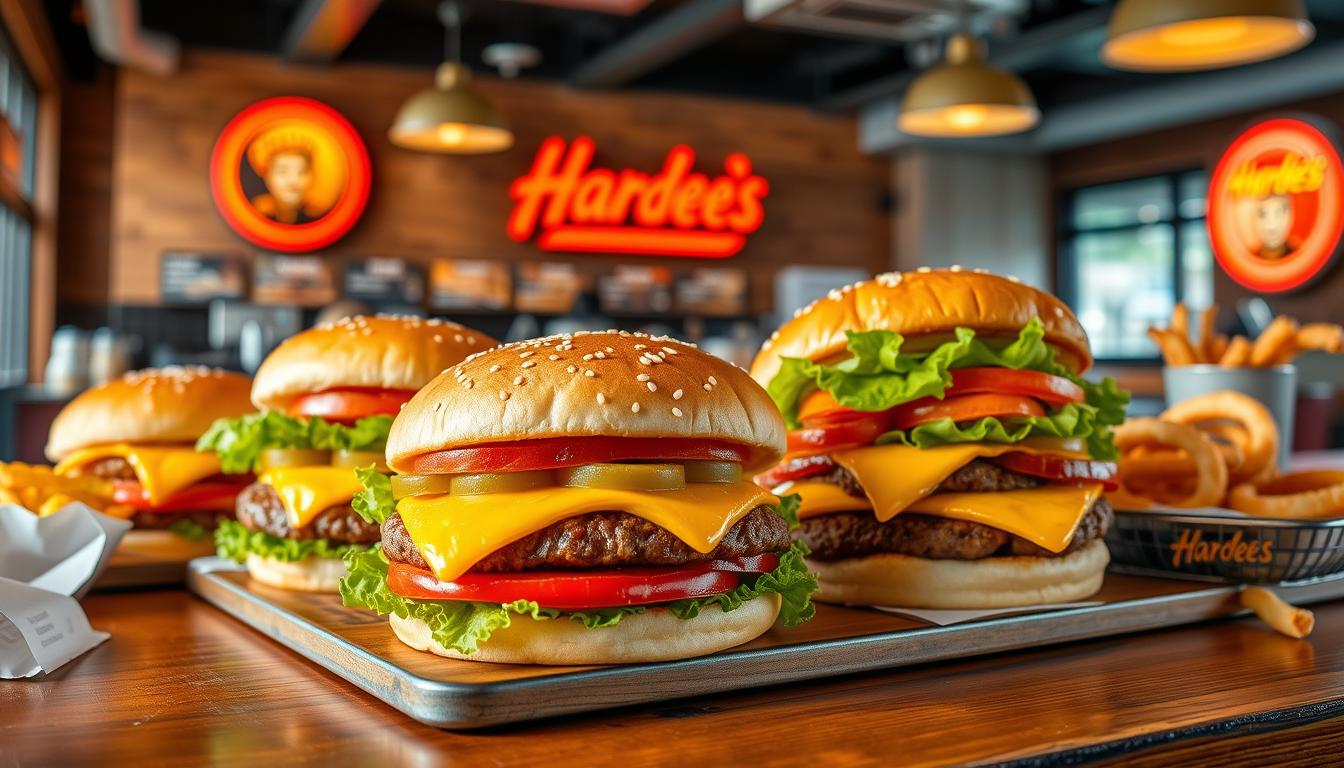 hardee's hamburger menu