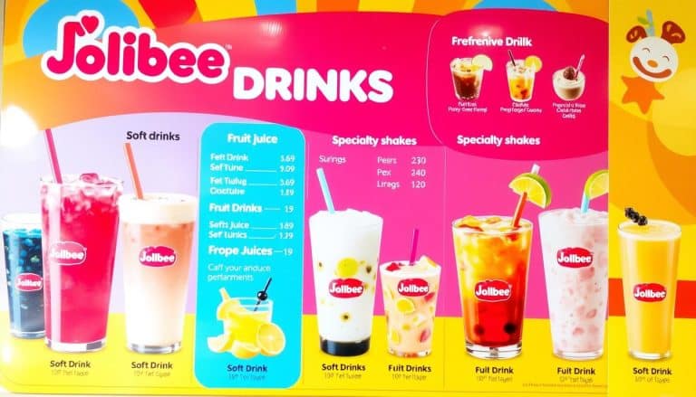 jollibee drink menu